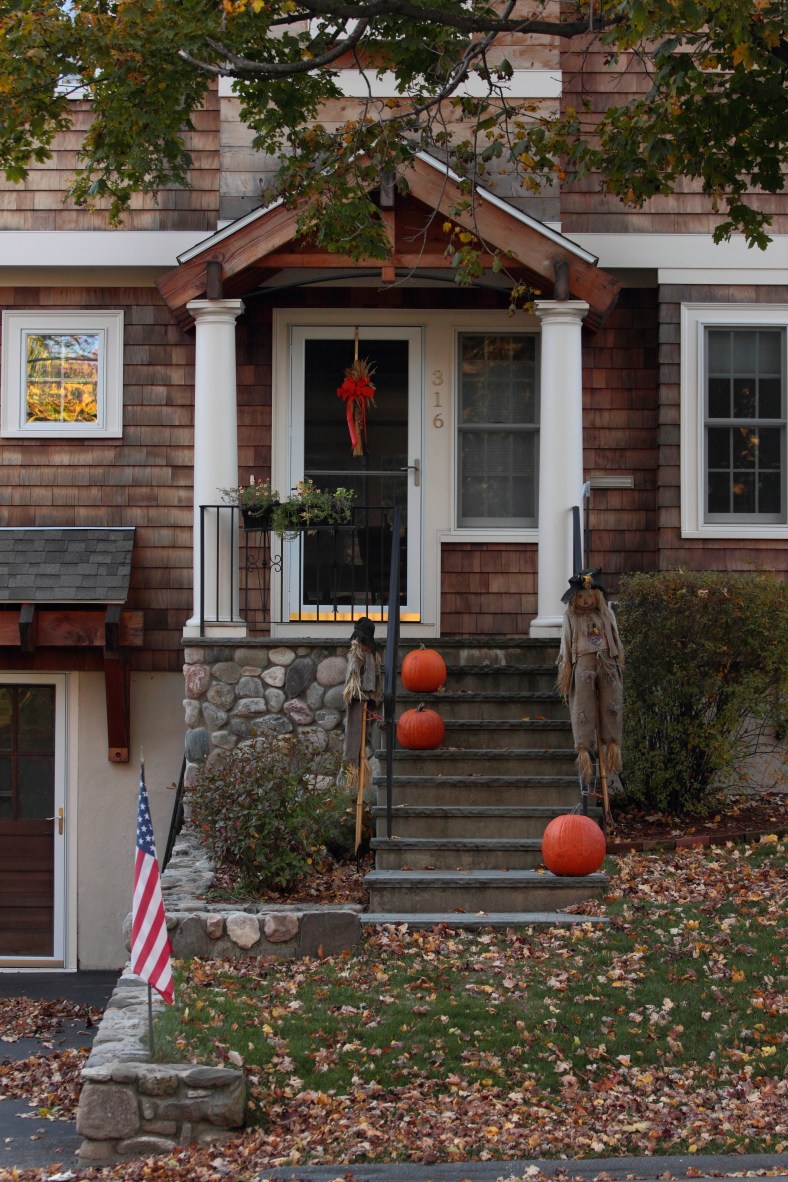 A home on Washington Street decorated for the fall. October 22, 2012.