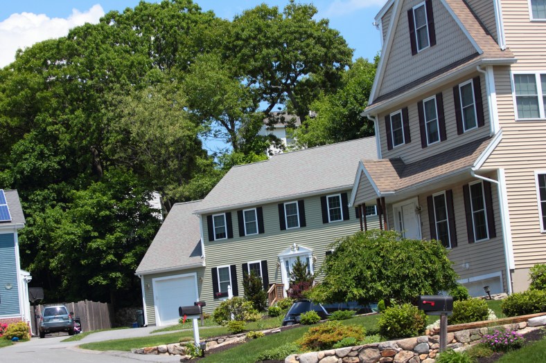 Houses in the Knowles farm subdivision off Hemlock street. May 31, 2013.