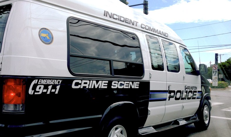 Arlington Police's incident command van out on the streets. July 3, 2013.