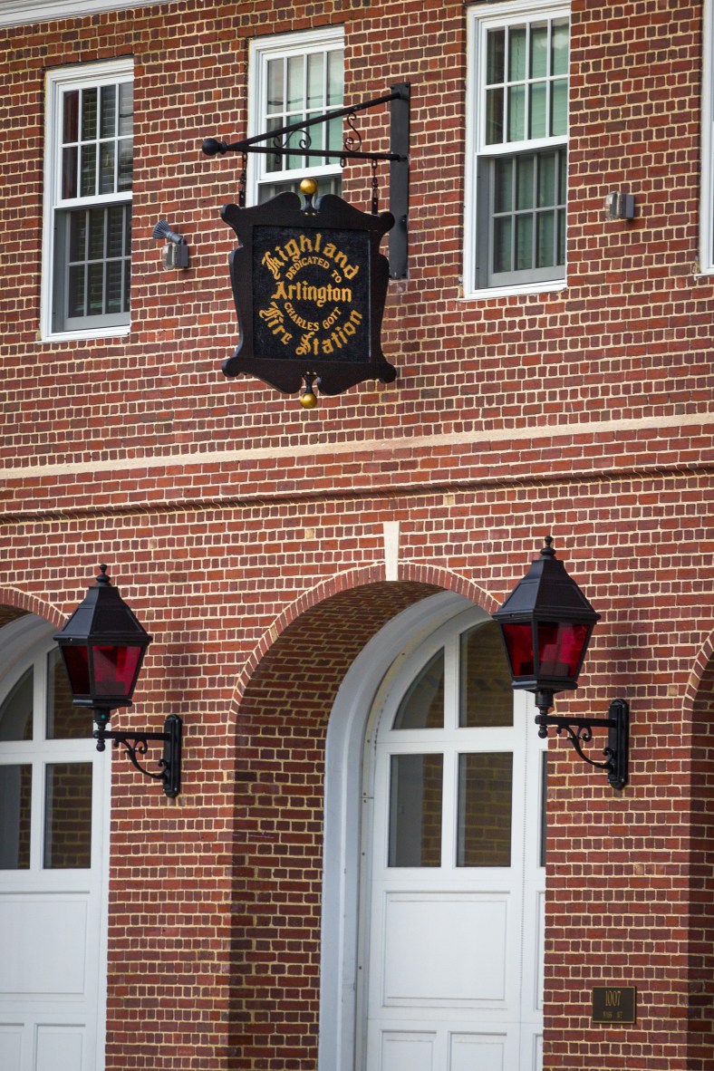The front of the recently renovated Highland Fire Station on Massachusetts Avenue. November 15, 2013.