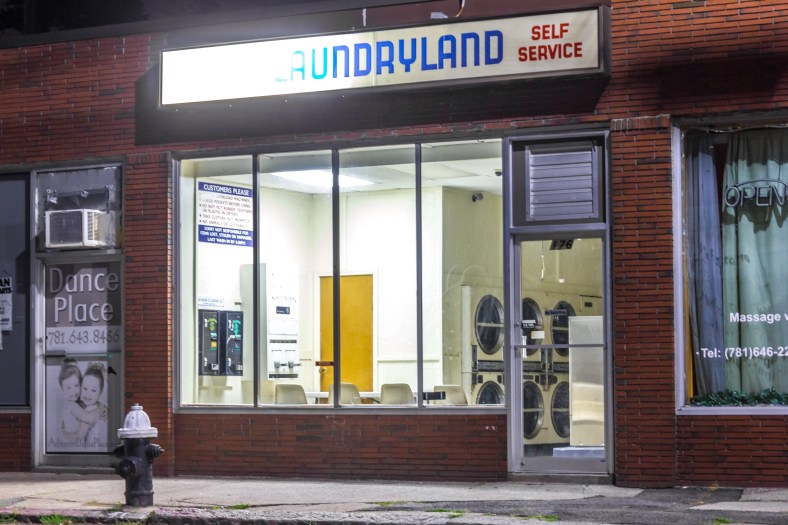 A coin operated laundry on Broadway in East Arlington. August 25, 2014.