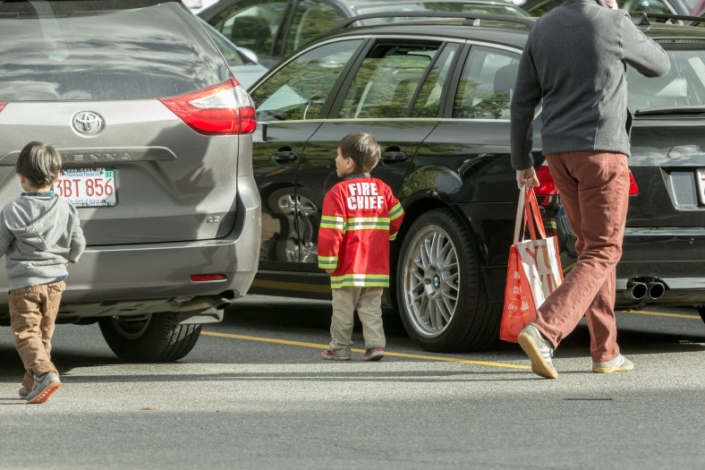 The fire chief inspects the Whole Foods parking lot. October 04, 2015.