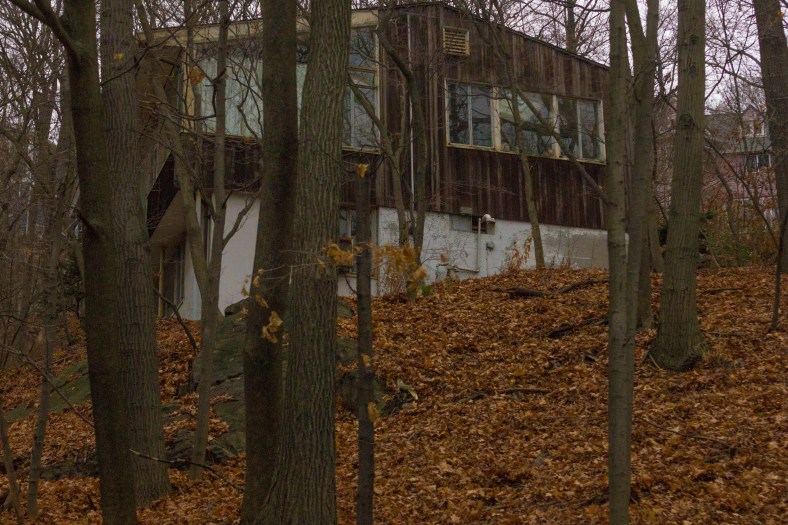 A house on the hill along Pleasant Street. December 14, 2015.